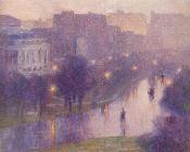 Night Scene- New York City - 爱德华·亨利·波特哈斯特